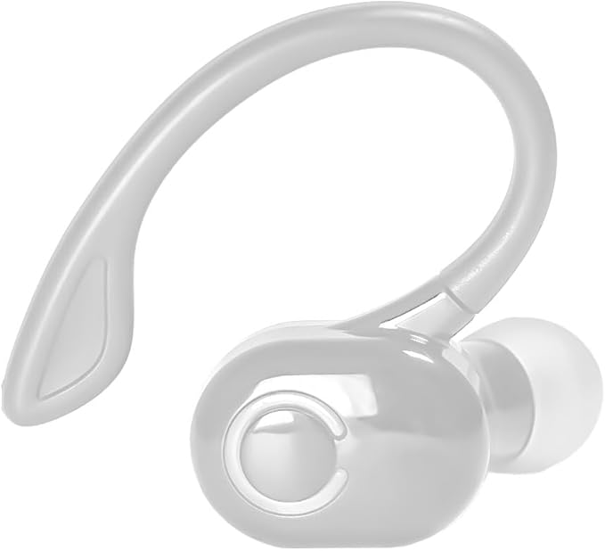 Auricolari Bluetooth con gancio auricolare ergonomico – Suono Hi-Fi, microfono integrato, lunga autonomia, ideali per sport, lavoro e tempo libero