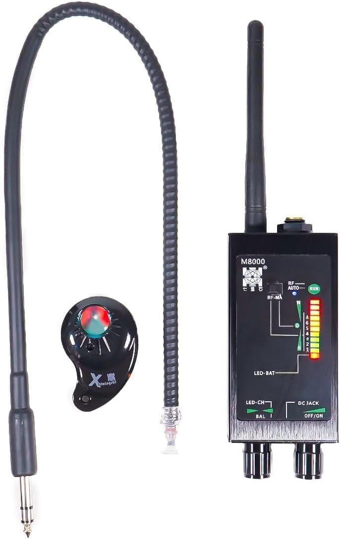 Kit Professionale Rilevatore Avanzato di Microspie, GPS e Telecamere Spia Nascoste (Floor 8000 + M99) – Set Multifunzione Doppia Protezione Anti-Spionaggio - Rilevamento Professionale Microcamere