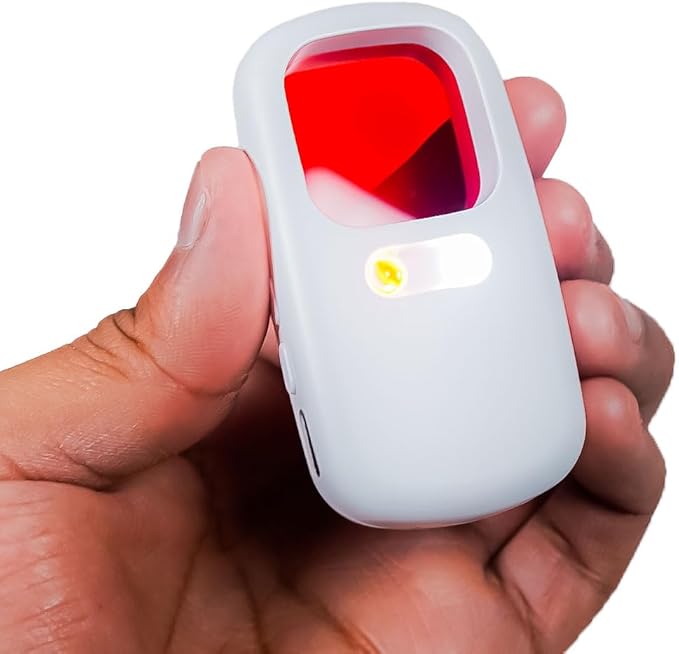 Rivelatore di Telecamere Nascoste e Torcia– Scanner Anti-Spia Portatile con Luce, Protezione Privacy per Viaggi e Ambienti Privati