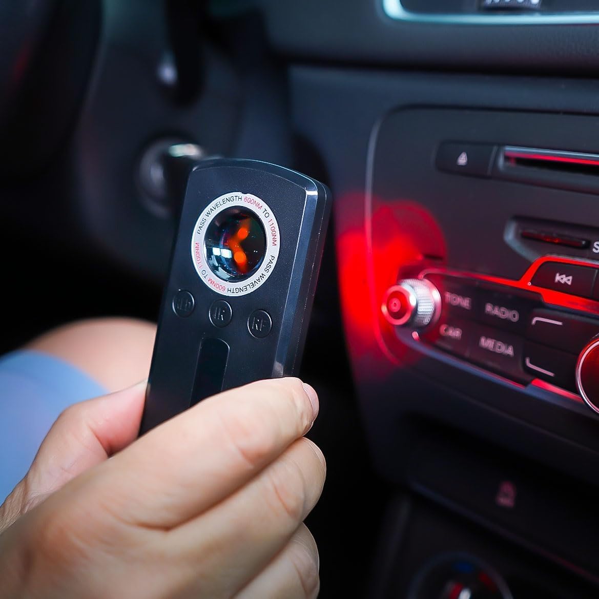 Rilevatore Microspie, Telecamere GPS - compatto ottimo per bonifica in auto, comodo da taschimo - Proteggi la Privacy con Tecnologia Avanzata (KAPLER 3000)