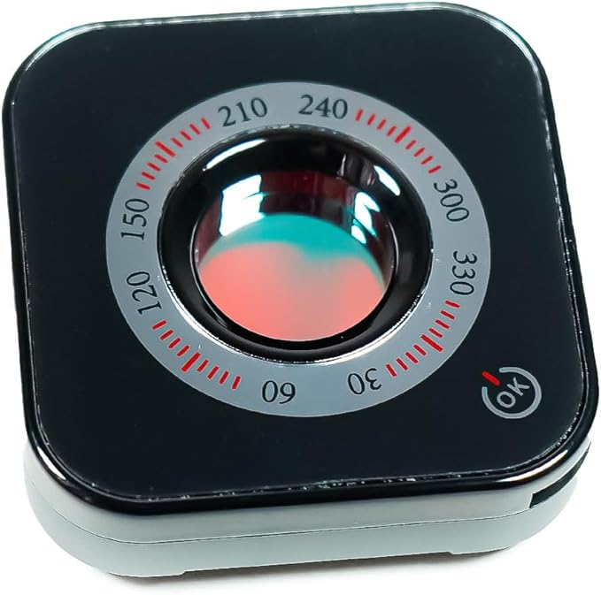 Rivelatore di Telecamere Nascoste con Filtro Ottico e Luce Rossa – 3 Modalità, Compatto e Ricaricabile via USB